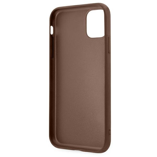Guess GUHCN61G4GFBR iPhone 11 / Xr 6,1" brązowy/brown hard case